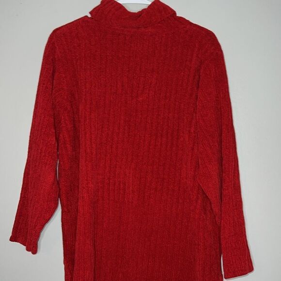Express Tricot red chunky knit sweater size large - Picture 5 of 7